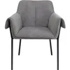 Image de Chaise avec accoudoirs Bess grise Kare Design