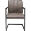 Image de Chaise avec accoudoirs Cantilever Thamos marron Kare Design
