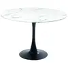 Image de table schickeria 110cm effet marbre blanc et noire kare design