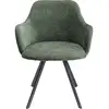 Image de chaise avec accoudoirs pivotante lady loco coco verte kare design