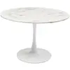 Image de table schickeria 110cm effet marbre blanc kare design