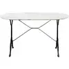 Image de Table bistrot marbre ovale 120x60 cm kare design