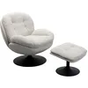 Image de Fauteuil pivotant et repose-pieds Stanford Kare Design