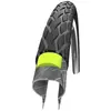 Image de Pneu de cyclisme Schwalbe Marathon Green Guard HS420 20x1.75 rigide noir avec bande réfléchissante