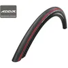 Image de Pneu vélo route Schwalbe One HS462A - 700x25C (25-622) - Noir rouge - Tringle souple