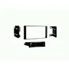Image de Façade dautoradio 2-DIN avec vide poche compatible avec Nissan Micra/Note/Versa noir