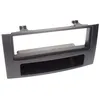 Image de Adaptateur de façade 1-DIN avec vide poche compatible avec VW Touareg / T5 noir