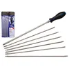 Image de Jeu de tournevis - Profil T - 8 pièces - Lames échangeables - Acier chrome-vanadium - Longueur 300 mm
