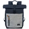 Image de travelite Sac à dos de loisirs bleu gris pour femme et homme - Basic Rollup Backpack Marine / Grey 77023