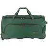 Image de travelite Sac de voyage vert foncé noir pour femme et homme - Basics Fresh Wheeled Duffle dunkelgrün 221698