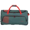 Image de travelite Sac de voyage vert foncé orange pour femme et homme - Basics Fresh Wheeled Duffle L Green / Orange 307623