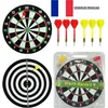 Image de 7pcs Grand Jeu de Fléchette Cible 40 cm + 6 Fléchettes + Anneau de Fixation