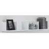 Image de Fmd Étagere Murale Avec 4 Compartiments 92x17x16,5 Cm Blanc