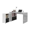 Image de Bureau dangle réversible 1357x1357x742 cm gris béton et blanc