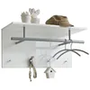 Image de Porte-manteau Mural 72x29,3x34,5 Cm Blanc Fmd