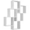 Image de Étagère Murale Avec 8 Compartiments Blanc Fmd