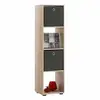 Image de Étagère 4 niveaux design gaman 140cm chêne