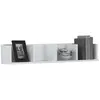 Image de Fmd Étagère Murale Avec 4 Compartiments 92x17x16,5 Cm Blanc