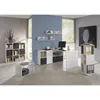 Image de Étagère Sur Pied Avec 9 Compartiments Blanc Fmd