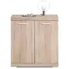 Image de Commode 2 portes design cazeg 89cm chêne clair