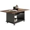 Image de Table Basse Design Zura 100cm Chêne Foncé