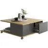 Image de Table Basse Mobile Chêne Artisanal Fmd