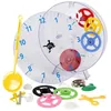Image de Horloge murale mécanique - TECHNO LINE - Model Kids - Transparent - 20 cm - Design contemporain