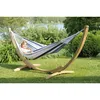 Image de Support et hamac AMAZONAS APOLLO - Marine/Bleu et Blanc - Elltex - 150 kg - 357/131/104 cm