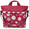 Image de Panier vélo pour porte-bagages arrière KLICKFIX Reisenthel Oval M rouge/multicolore - Charge 5 kg - 17 l