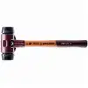 Image de Maillet halder simplex caoutchouc chargé avec boîtier en fonte malléable et manche en bois - d=50 mm - 3002.050 3002.050