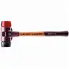 Image de Maillet halder simplex caoutchouc chargé plastique avec boîtier en fonte malléable et manche en bois - d=60 mm - 3026.060 3026.060