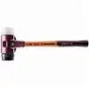Image de Maillet halder simplex caoutchouc chargé superplastique avec boîtier en fonte malléable et manche en bois - d=60 mm - 3027.060 3027.060