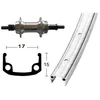 Image de Roue de vélo arrière Wiener 36TR 135 6/7V - Gris - Adulte - Mixte - Jante alu 27x1.1/4