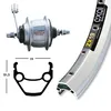 Image de Roue arrière VTC - EXAL - Shimano Nexus 8V - Jante Exal ZX 19 argent - Adulte Mixte