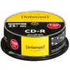 Image de Cd Vierge Intenso Cd R Printable 700mb 25 Cake Box