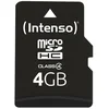 Image de Intenso 3403450 Mémoire Flash 4 Go Microsdhc Classe 4