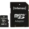 Image de Carte microSDXC Intenso Professional 64 GB Class 10 UHS-I avec adaptateur SD