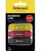 Image de Intenso Rainbow Line Clé USB au détail 8 GB noir rouge jaune 3502463 USB 2.0