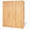 Image de Armoire enfant - PINOLINO - Natura - 3 portes - Bois massif huilé