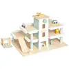 Image de Pinolino parking à étages kurt avec accessoires bouleau et mdf laqué clair et multicolore 308422