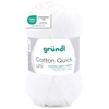 Image de Pelote De Laine - Blanc - 01 - 100% Coton - 3/4 Mm - Gründl - Cotton Quick Uni