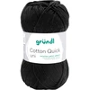 Image de Pelote De Laine - Noir - 11 - 100% Coton - 3/4 Mm - Gründl - Cotton Quick Uni