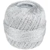 Image de Fil à crocheter - Pailleté - Argent - 110 m - 25 g - Lavage à 40°C