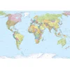 Image de Papier Peint World Map Xxl 368 X 248 Cm Xxl4-038 Komar