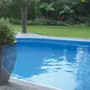 Image de Liner Piscine Bleu Uni Overlap Diamètre 550 Cm Compatible Hauteur 122 Et 132 Cm - Edg By Aqualux