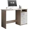Image de Bureau adriano 123cm 3 tiroirs - chêneblanc 39465689