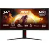Image de Aoc G4 Gaming Monitor Pc 86,4 Cm (34pollici) 3440 X 1440 Pixel Nero, Rosso