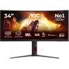 Image de Aoc G4 34pollici Cu34g4ca Monitor Pc 86,4 Cm (34pollici) 3440 X 1440 Pixel Nero, Rosso