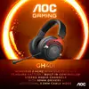 Image de Aoc Gh401 Casque Avec Fil &sans Fil Arceau Gaming Noir, Rouge