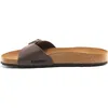 Image de Mules & Sabots Birkenstock Madrid pour Homme - Marron Foncé - Semelle Anatomique Amortissante